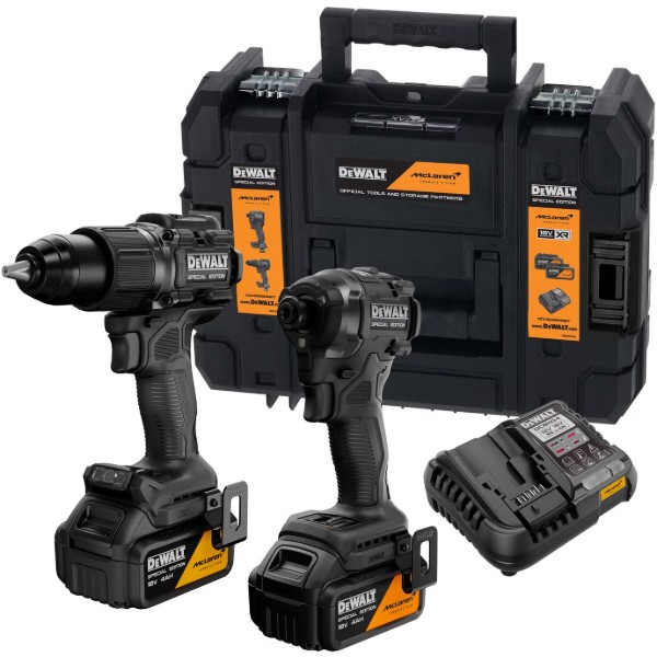 Фото - Набор электроинструментов DeWALT McLaren F1 TEAM SPECIAL EDITION 18В XR Li-lon (DCK2222MM2T)